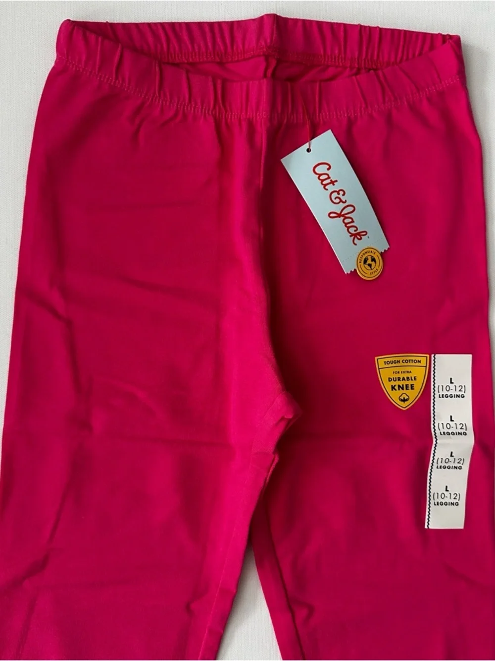 Cat & Jack Hot Pink Girls' Leggings Size L (10-12)